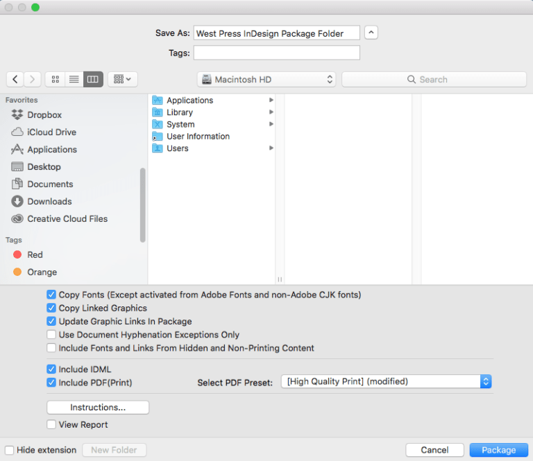 Tutorial How to package an InDesign File