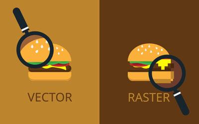 Know the difference between raster images and vector graphics